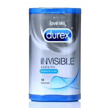 Durex Invisible extra lubricated x10 