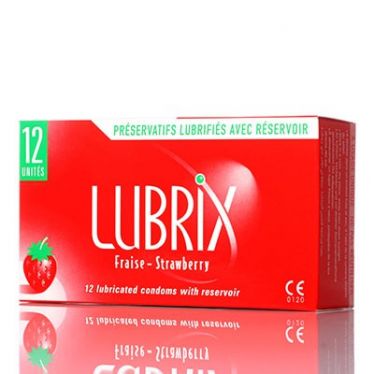 Lubrix Condoms Strawberry x12